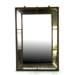 A gilt framed Regency cushion mirror, 74 by 109cms (a/f).
