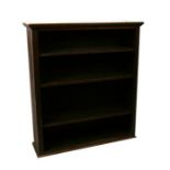 A mahogany open bookcase, 92cms wide. 30cm deep, 103cm highCondition Reporttop has water marks,