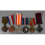 A Malta George Cross commemorative medal; together with other medals to include a reproduction