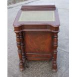A Victorian style mahogany Davenport, 54cms wide.