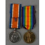 A WWI pair awarded to '12579 Pte R Good East Surry Regiment' comprising War and Victory medals (2).