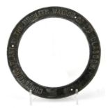 The Mirrlees Watson Co. Ltd, Glasgow Condensing Plant circular aluminium plaque, 28cms diameter.