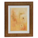 Lisa Adams (20th century school) - Kovalam 2 - abstract study, signed lower left, acrylic, framed,