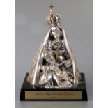 An Italian 925 silver cased religious group depicting the Madonna and Child 'Nostra Signora Delle