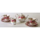 A Royal Albert Serena pattern Tea-for-Two set.Condition ReportAll in very good condition with no