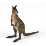 An Austrian cold painted bronze figure in the form of a kangaroo, 10cms high.