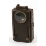 A WWII military issue signalling torch , marked 'RC Ltd, L.E. No. 4', 12cms high.