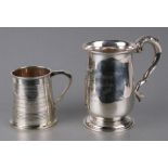 A silver tankard, London 1941, with presentation inscription 'Presented to the Commandant and