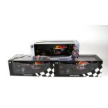 Three Minchamps 1:18 scale F1 World Champion Cars and Drivers comprising 2010, 2011 and 2012 Red
