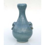 A Chinese crackleware two-handled vase of baluster form, 31cms high.