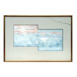T F ? - Cumbrian Skies 95 - watercolour, titled and initialled to verso, framed & glazed, 50 by