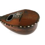 A Mazzoleti Napoli mandolin, 59cms long, in original cloth case.