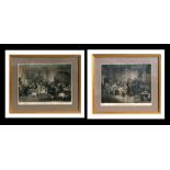 After Sir David Wilkie (1785-1841) - Les Politiques de Village - etching, printed by Jean Pierre