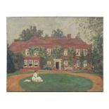 Attributed to Hilda Kidman (1891-1980) - Ramerick Manor - oil on canvas, unframed, 57 by 44cms.