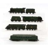 Four Hornby OO locomotives and tenders to include Silver King 4-6-2; Duchess of Montrose 4-6-2;