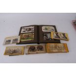 A collection of early 20th century and later postcards; together with stereoscope cards.
