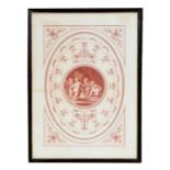 After Bartolozzi - an 18th century engraving depicting Putti within a scrolling decorative border,