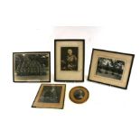 A quantity of military photographs including WWI, mostly framed & glazed.