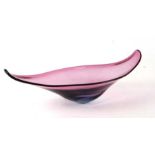 An Art glass bowl, 43cms wide.