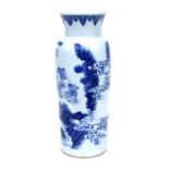 A large Chinese blue & white vase decorated with figures within a landscape, 42cms high.Condition