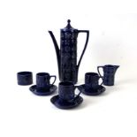 A Portmeirion pottery Totem pattern part coffee set