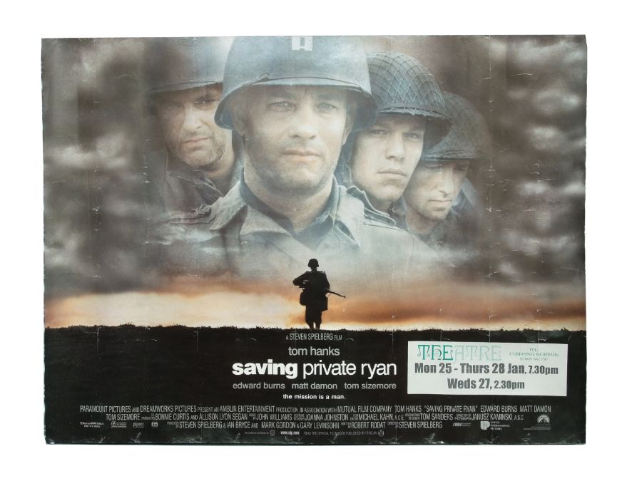 A Royal Hampshire Regiment recruitment poster 51cms (20ins) by 76cms (30ins) together with a movie - Image 2 of 2