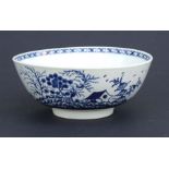 A Worcester First Period blue & white slop bowl, 19cms diameter.Condition ReportThe teapot is