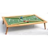 A vintage Soccerette table top magnetic football game, in original packaging.