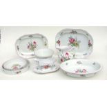An extensive Spode Marlborough Sprays pattern part dinner and tea / coffee service to include