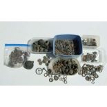 A quantity of mixed metal detector antiquity finds with PAS notes to include a broches, harness,