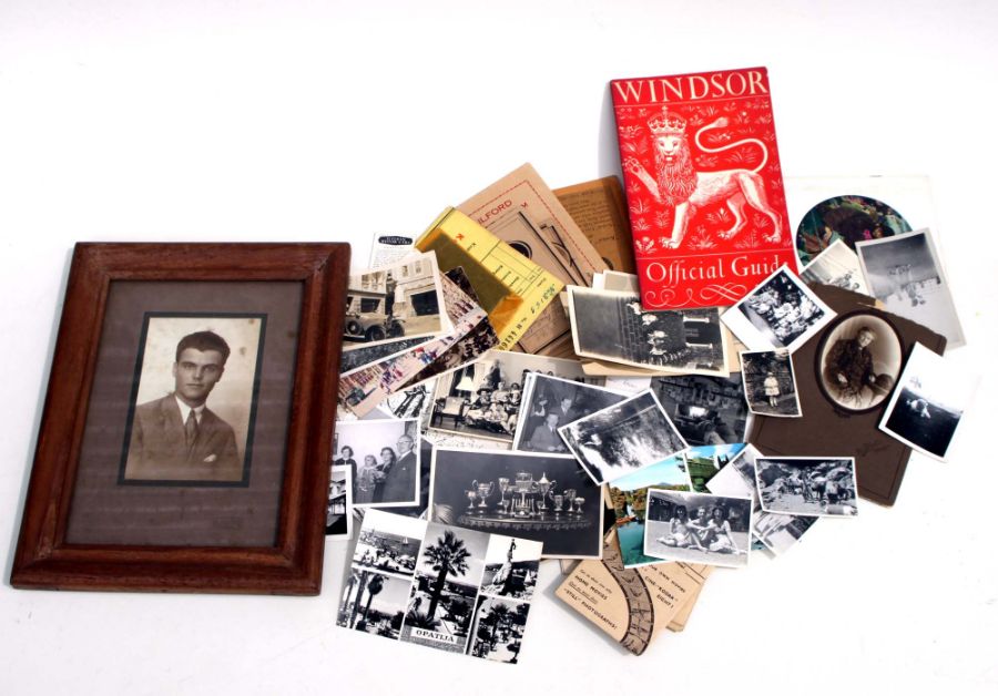 Two boxes of ephemera and photographs.