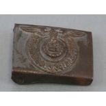 A WWII Waffen SS Third Reich belt buckle.Condition Reportpossibly a copy
