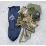 A quantity of various military webbing holdalls and bags.