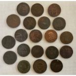 18th century Halfpenny tokens – Debtors Gaol, Edinburgh, Chichester, Cronebane, Petersfield & others