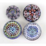 A quantity of glass paperweights to include millefiori examples (8)Condition ReportAll in good