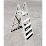 A set of vintage painted steps,