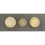 Silver 19th century tokens – Isle of Wight, Worcester & Sheffield (3)