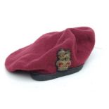 A Compton & Webb General Staff Officer's airborne beret.