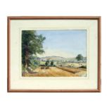 Dawn Tremaine (modern British) country landscape scene, signed lower right corner, watercolour,