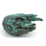 Contemporary modern British - a bronze abstract sculpture, 17cms high.