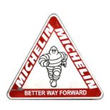 A Michelin Tyres 'Better Way Forward' rectangular advertising sign, 67 by 57cms.
