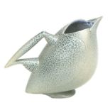 Anthony Theakston (b1965) - a sparrow beak jug in the form of a bird in stone coloured glaze, signed