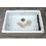 A ceramic butler's sink, 62cms wide.