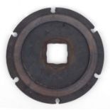 A Bugatti type 35 clutch plate set of three.