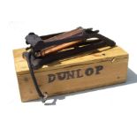 A Dunlop Major steel and copper foot pump.Condition ReportPump is in working condition and the