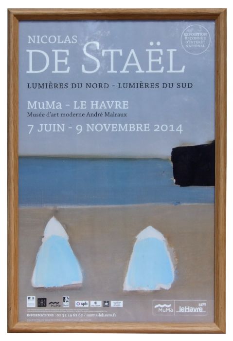A Nicolas de Staël exhibition poster from the Museum of Modern Art , Le Havre, France - Lumières