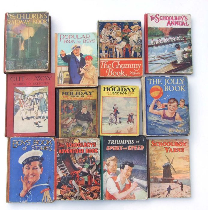 Assorted school boy and girl annuals from the 1950's to include Trials of Sport and Speed and School