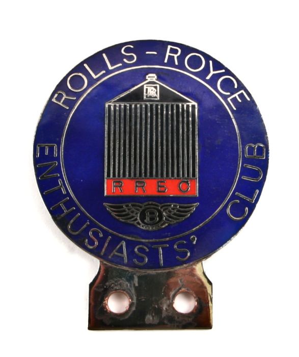 A Rolls-Royce Enthusiast Club enamel badge bar badge, 7.5cms diameter. - Image 2 of 2