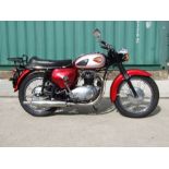 A 1964 BSA A65 Rocket, registration no. 660NOR, framed no. A50 8937, engine no. A65B 338, red.