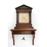 A late 19th / early 20th century Winterhalder & Hofmeler mantle clock of architectural design, the